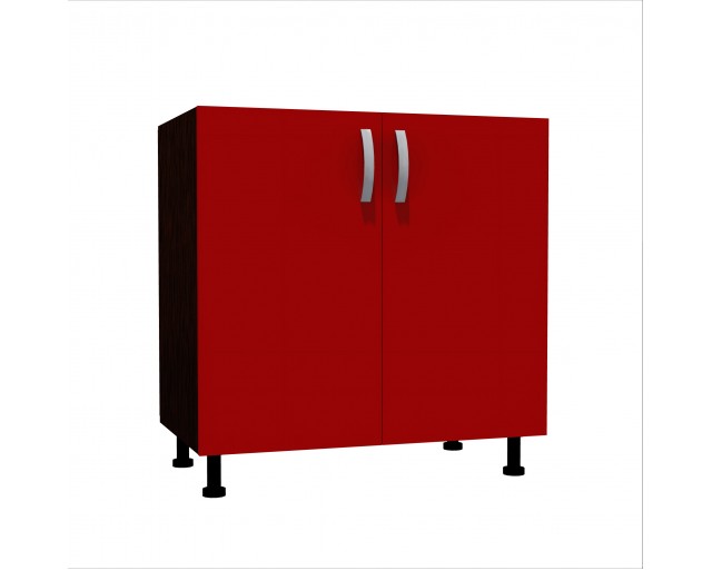 Corp inferior 80 cu 2 usi Zebra rosu